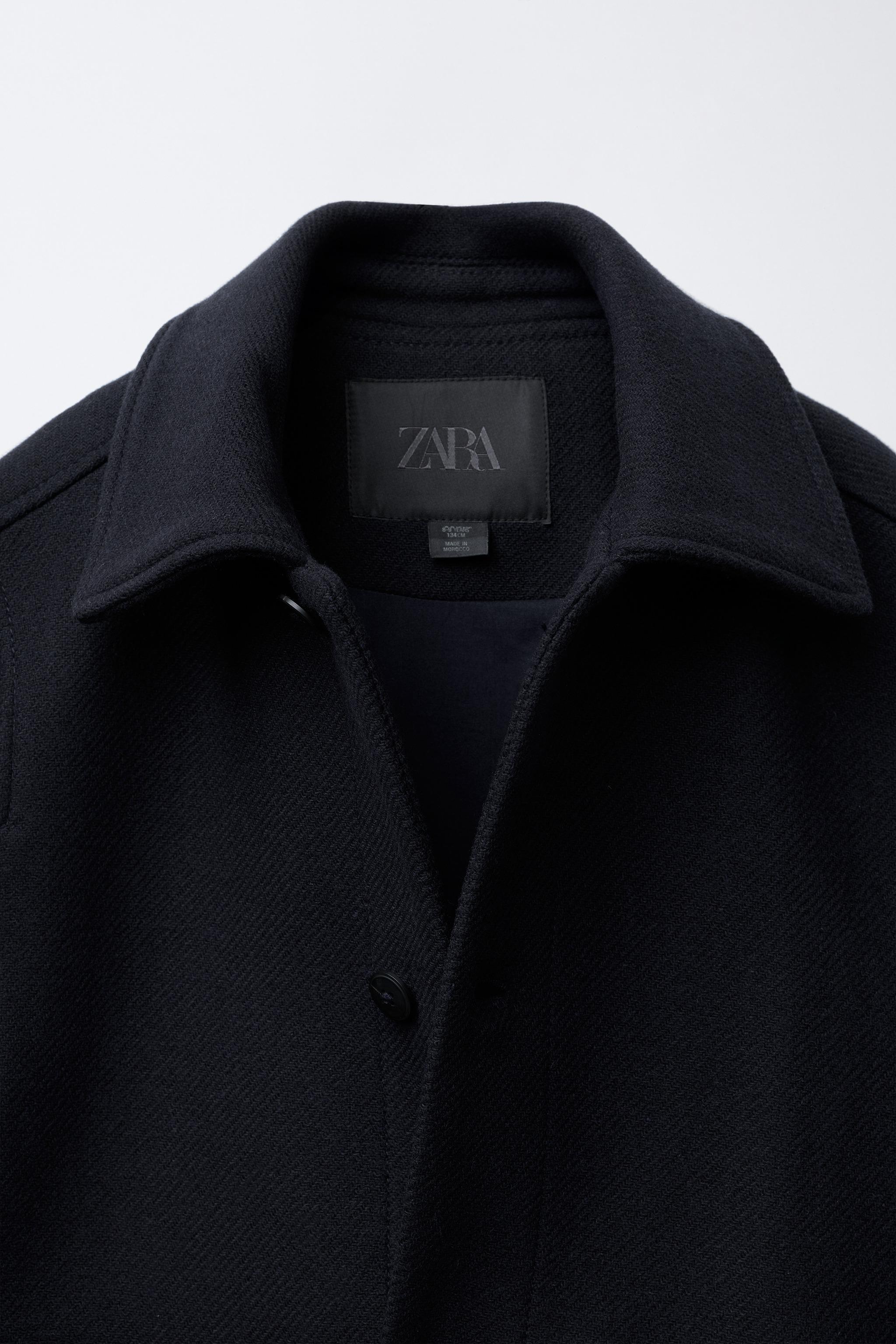 VESTE COURTE EN DRAP DE LAINE